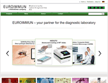 Tablet Screenshot of euroimmun.com