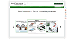 Desktop Screenshot of euroimmun.de
