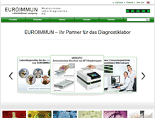 Tablet Screenshot of euroimmun.de