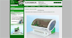 Desktop Screenshot of euroimmun.ch